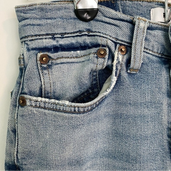 Re/Done Distressed 5-Pocket 5-Button Jeans Sz 27 Redone - Picture 6 of 8
